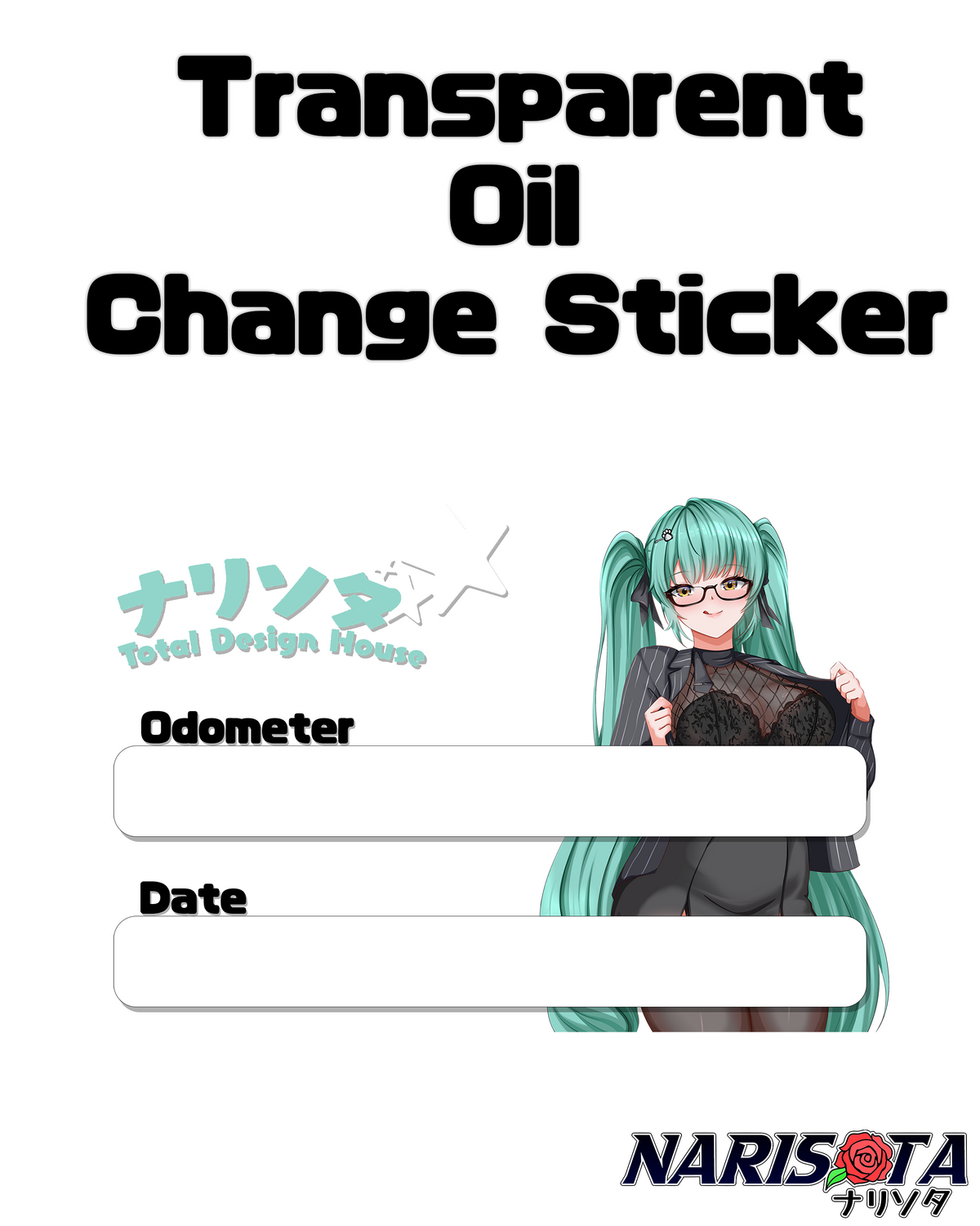 Oil Change Stickers