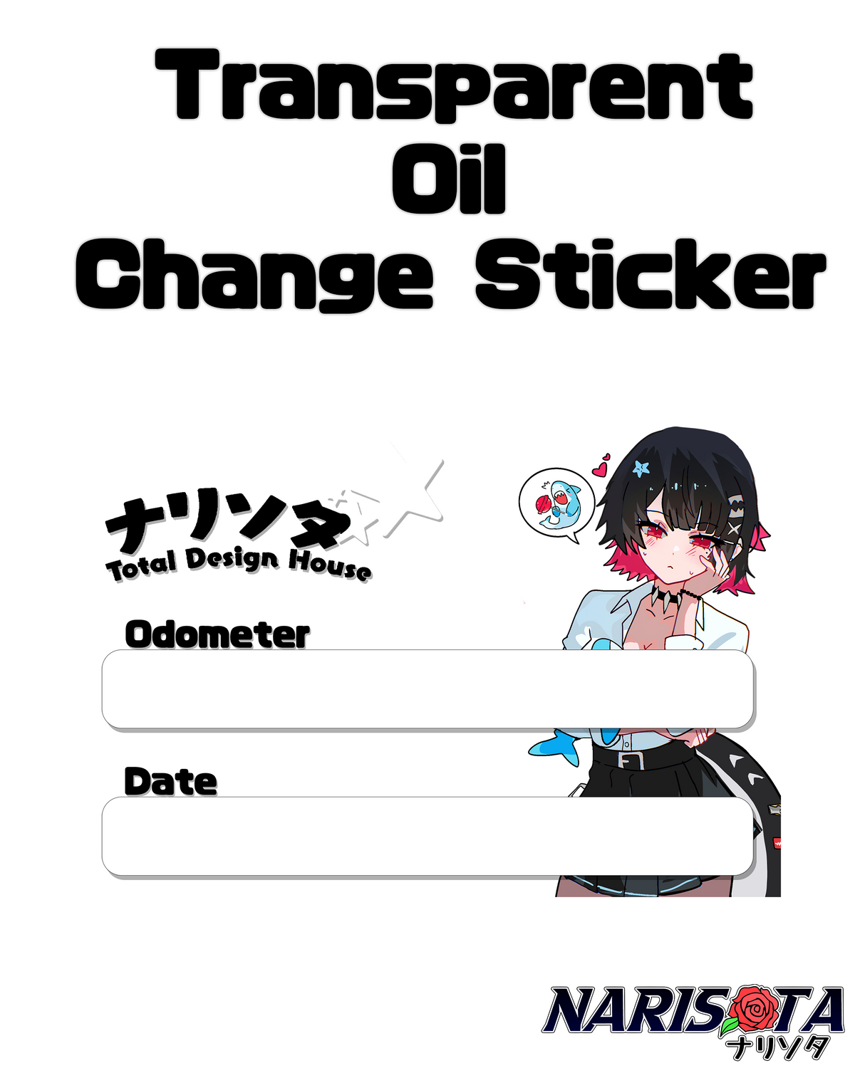 Oil Change Stickers