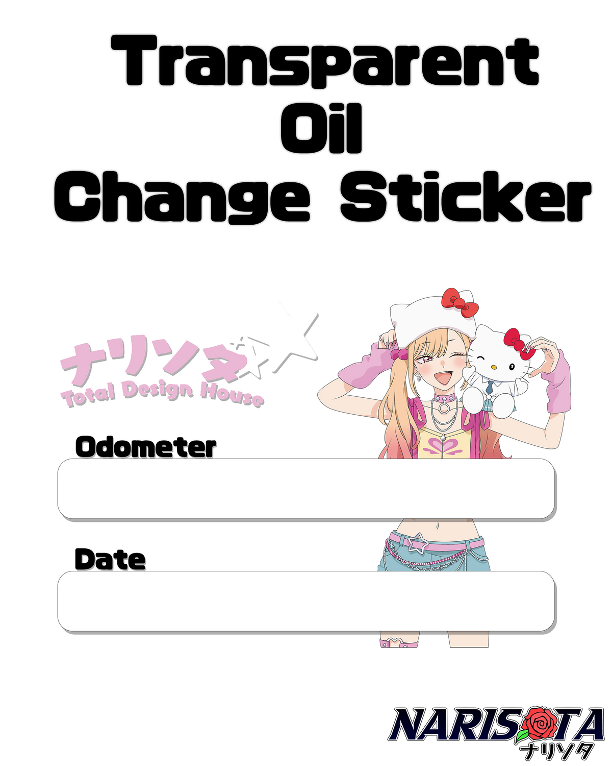 Waifu Oil Change Stickers