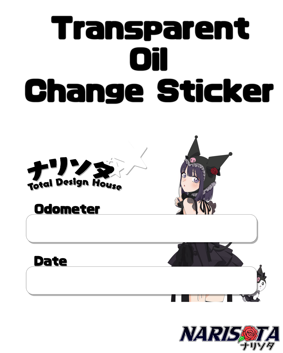 Waifu Oil Change Stickers
