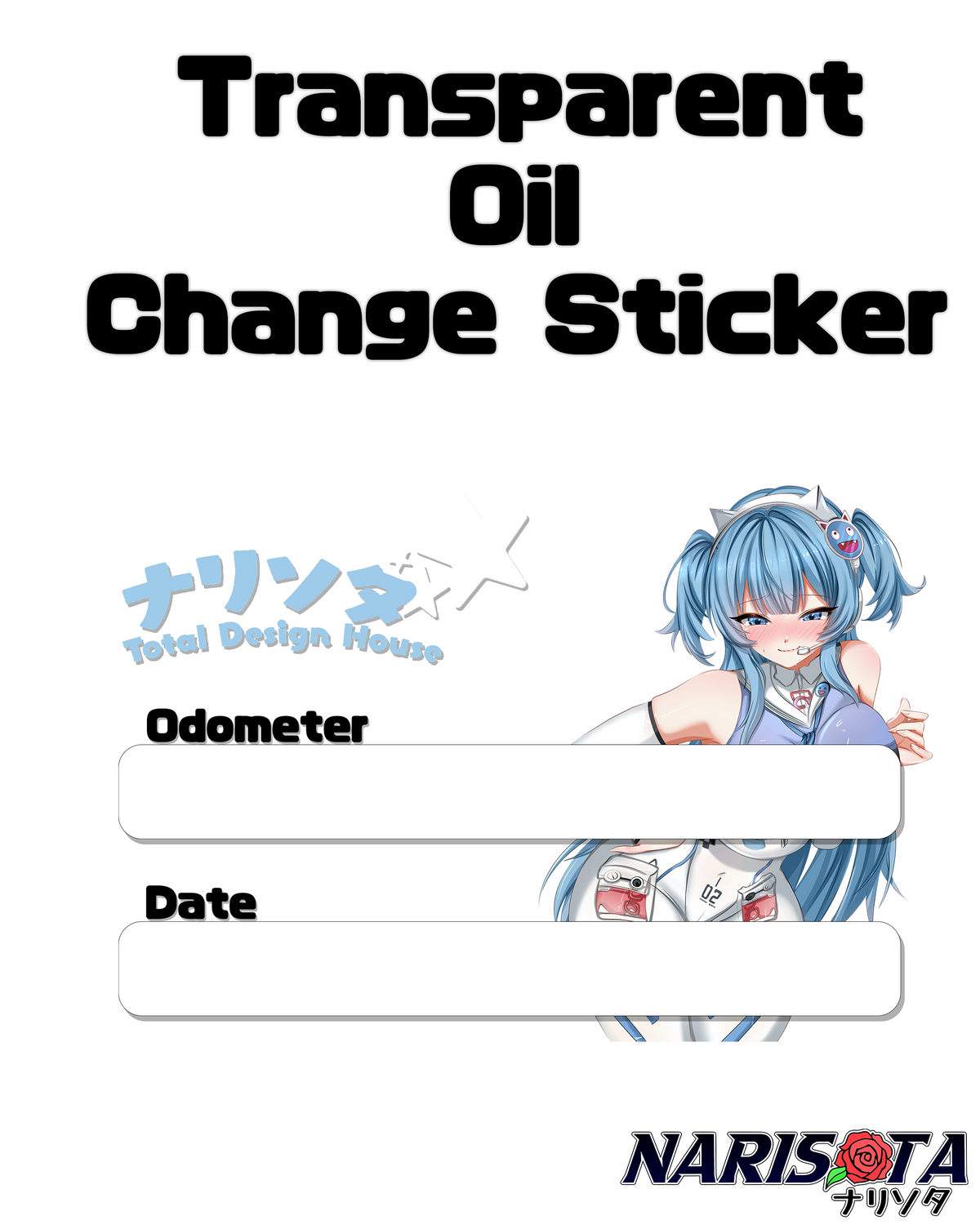 Oil Change Stickers