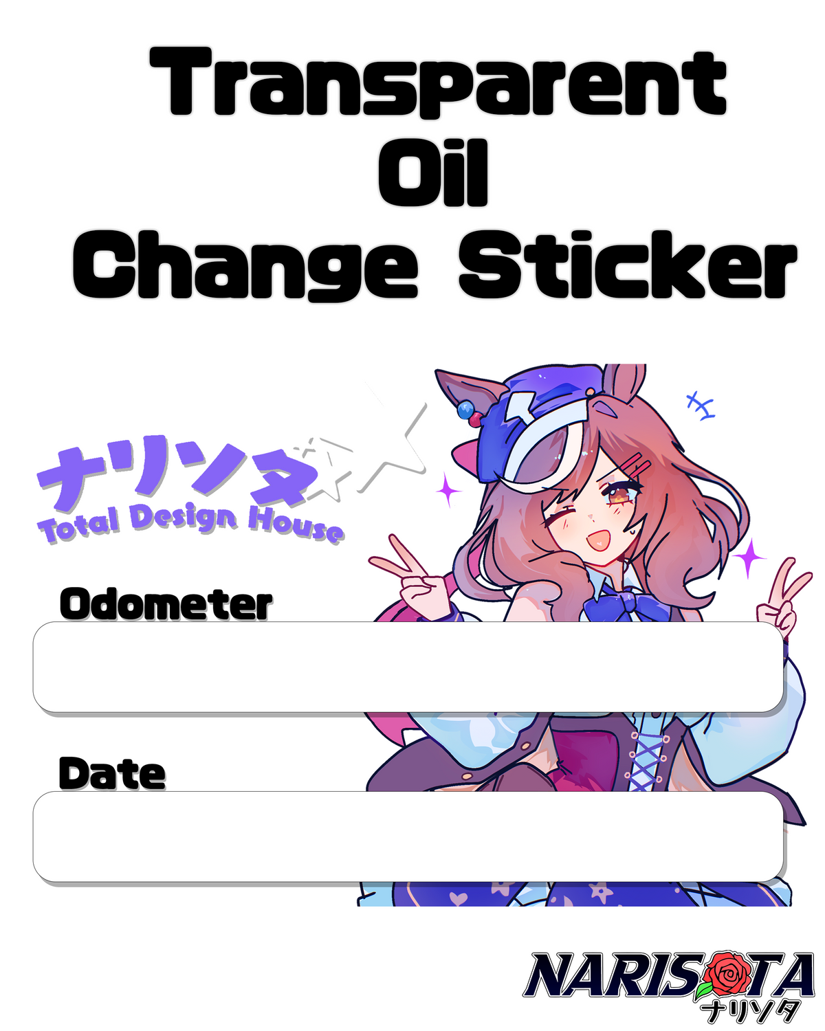 Oil Change Stickers