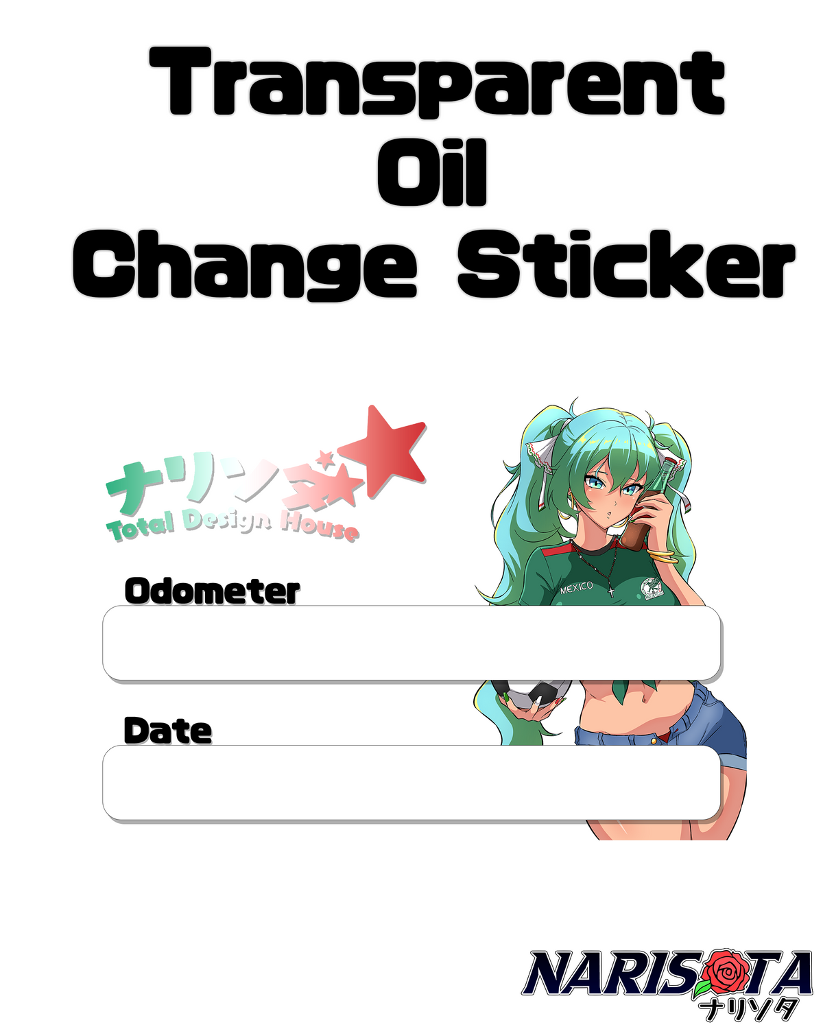 Favorite Oil Change Stickers