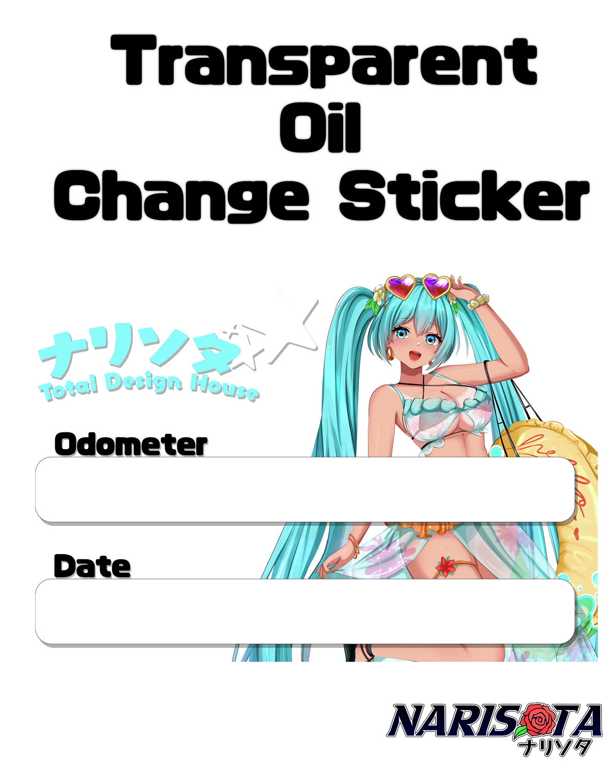 Oil Change Stickers