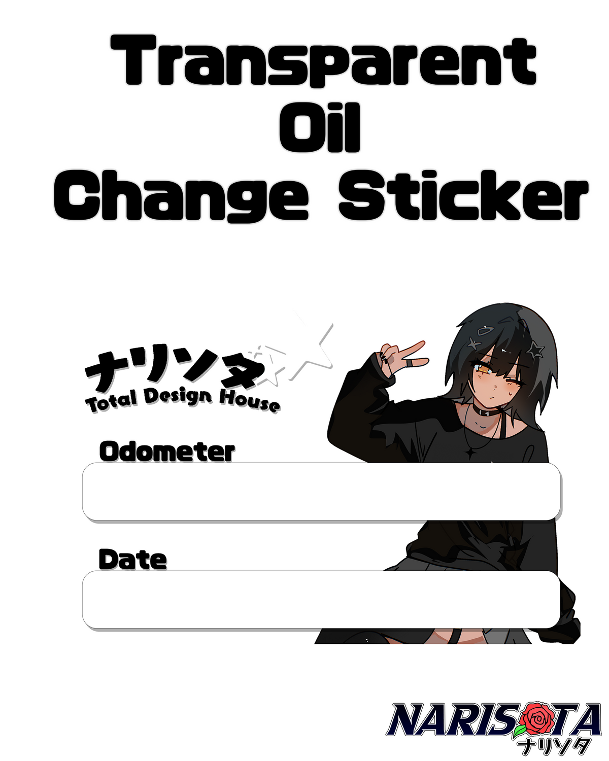 Oil Change Stickers