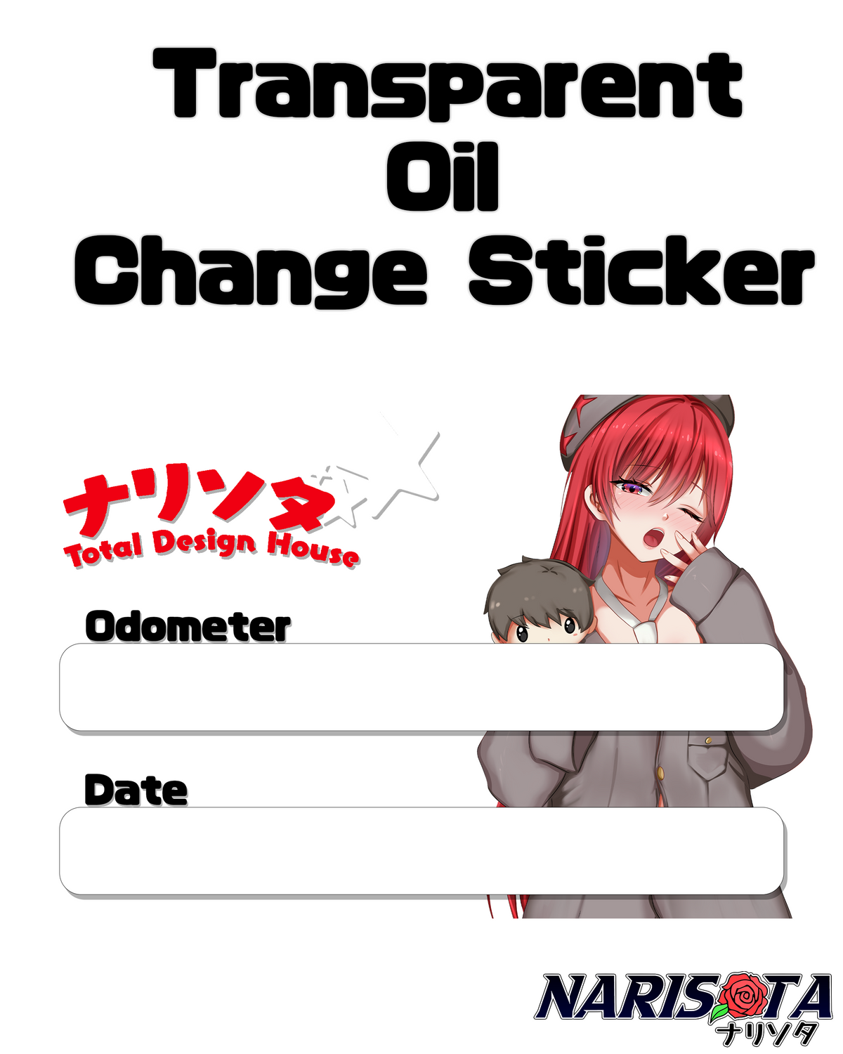 Oil Change Stickers