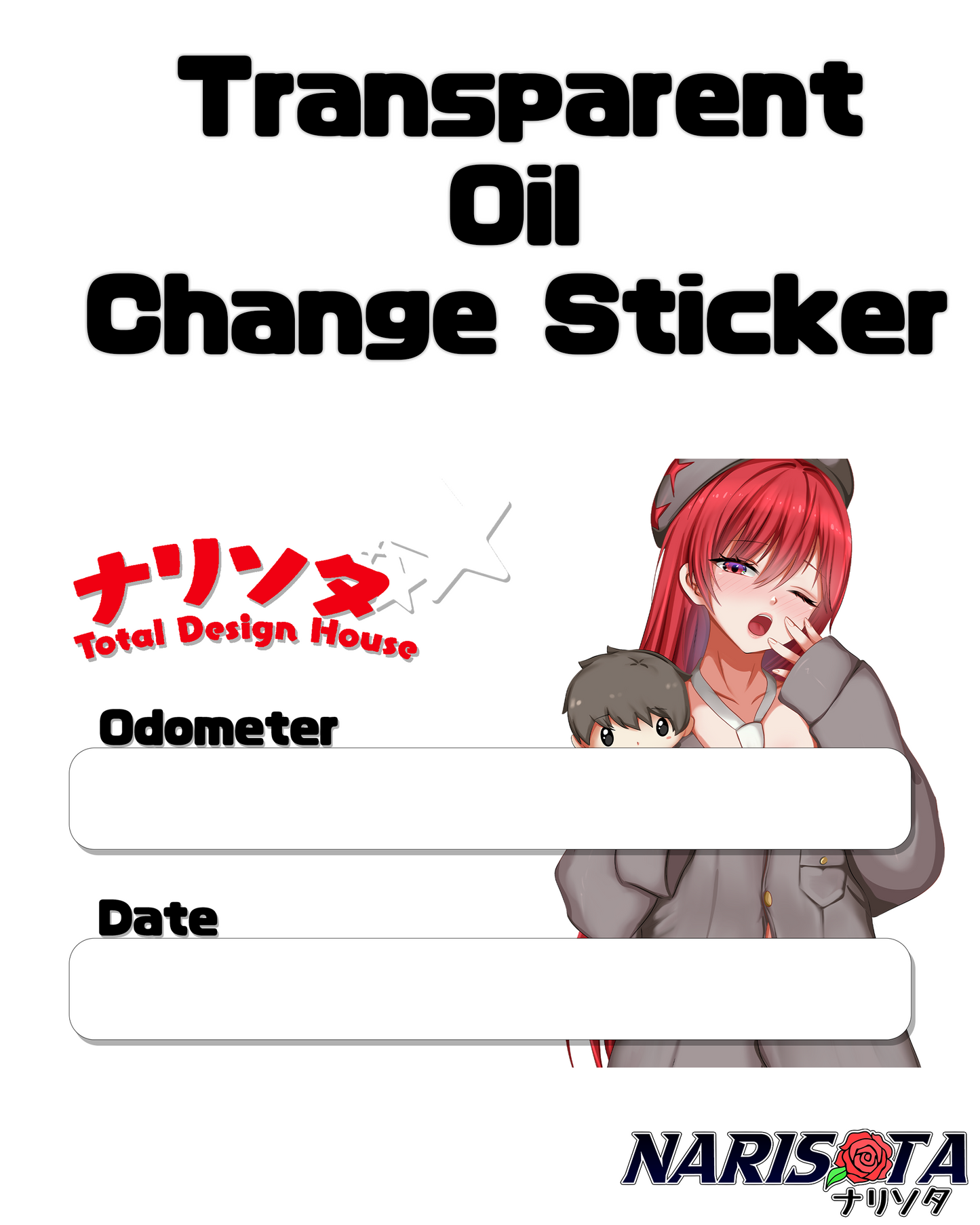 Oil Change Stickers