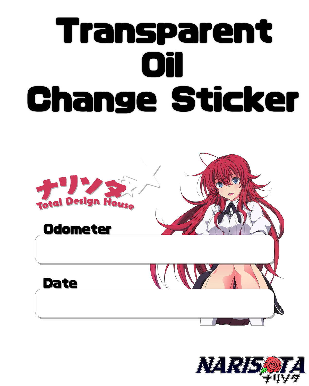 Waifu Oil Change Stickers