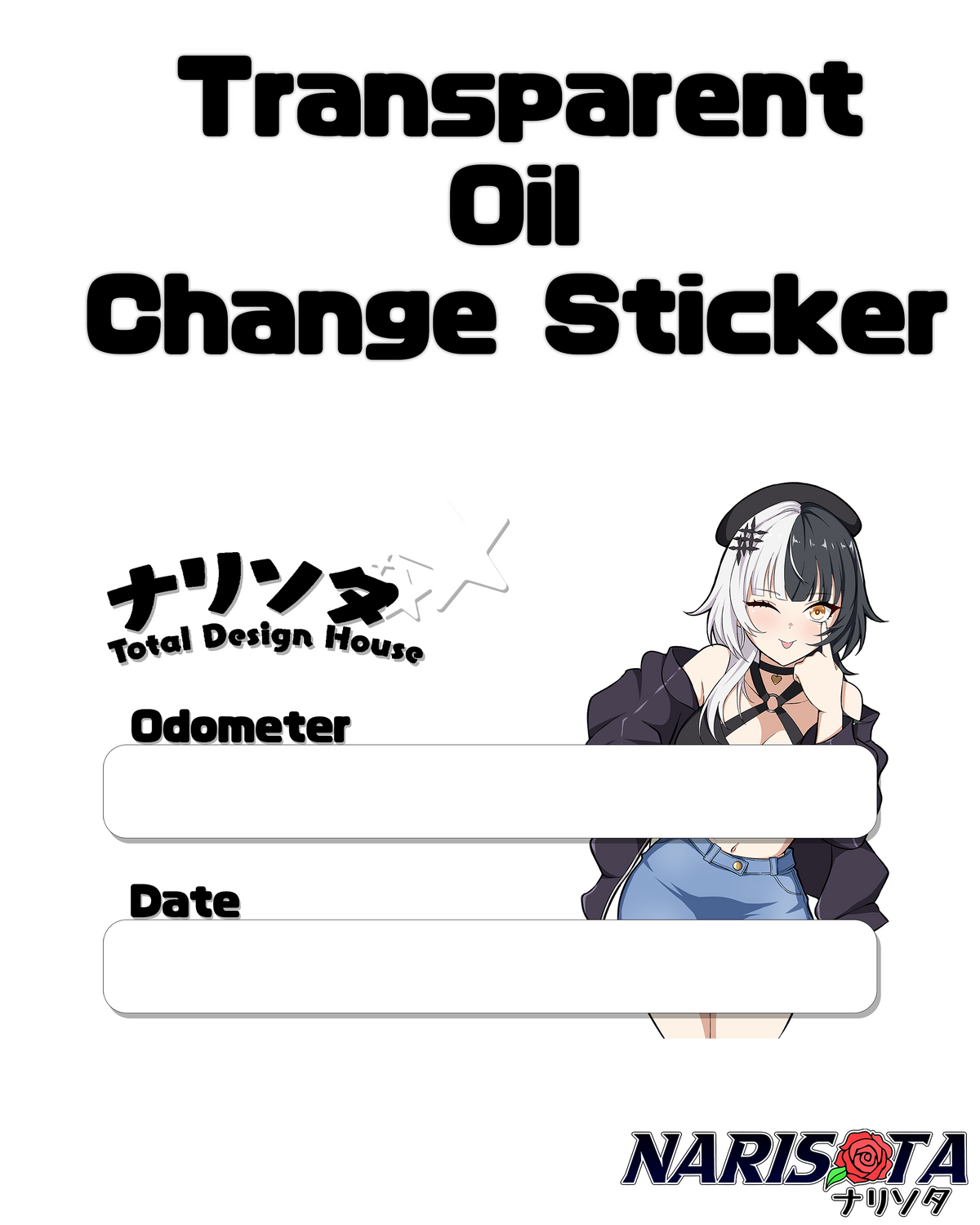 Waifu Oil Change Stickers