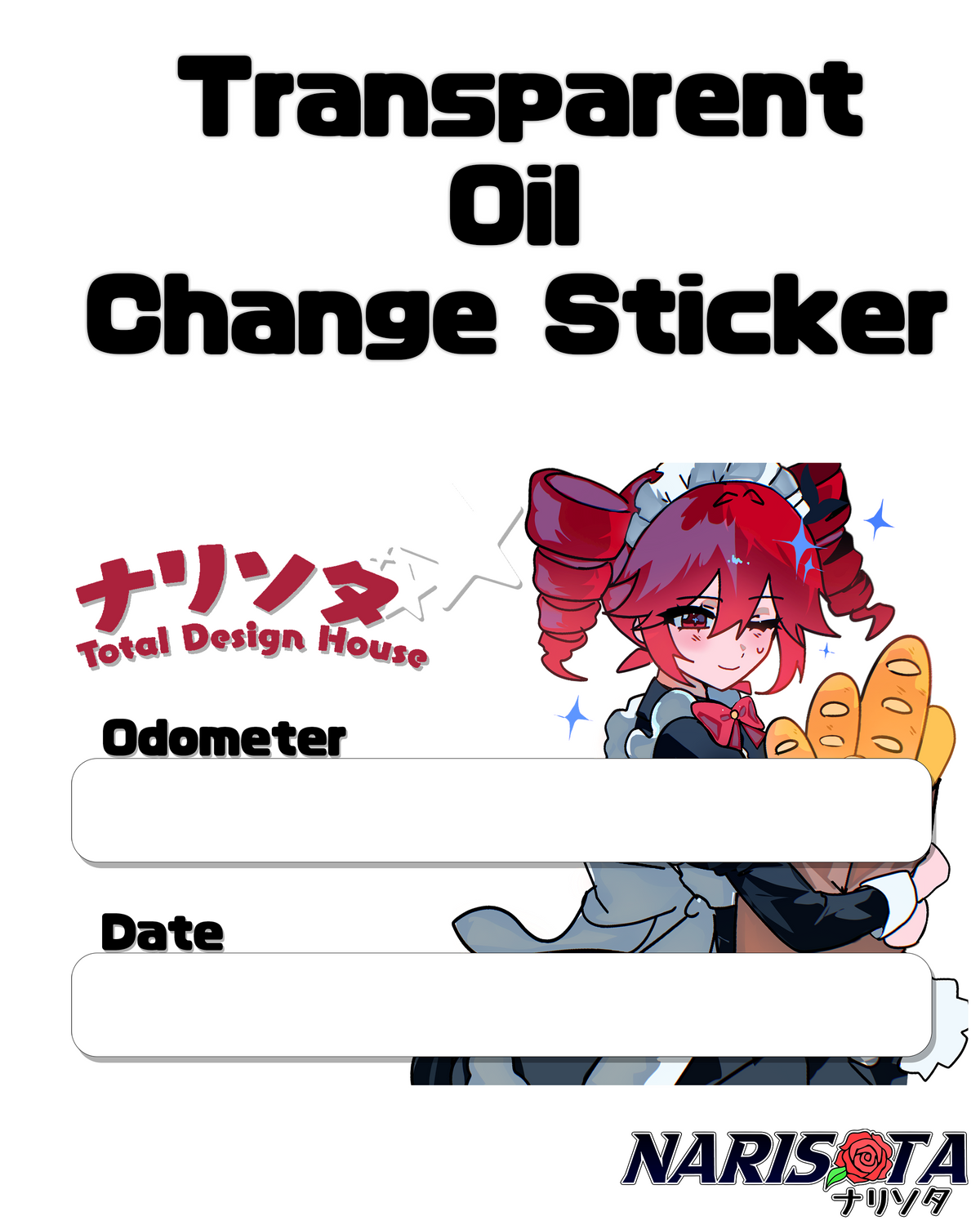Oil Change Stickers