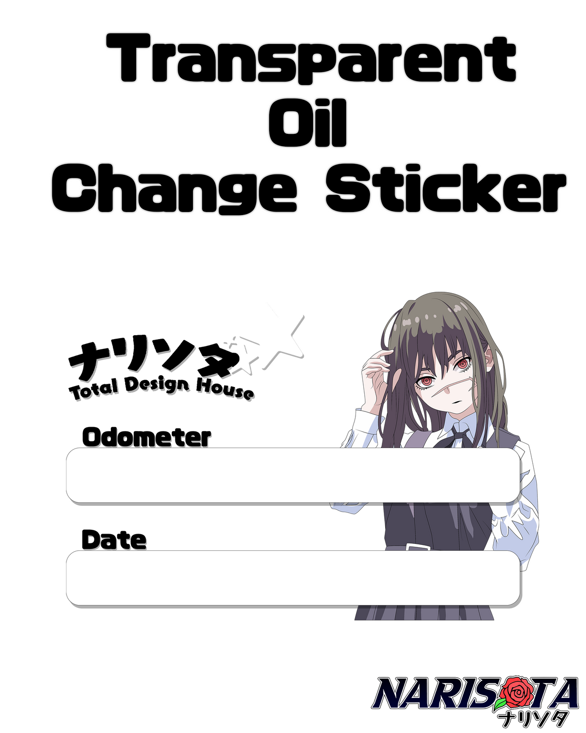 Waifu Oil Change Stickers